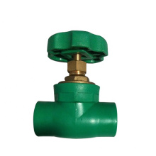 Hot PN25 Plastic PPR Pipe Fitting Gate Valve With Brass Spare Parts